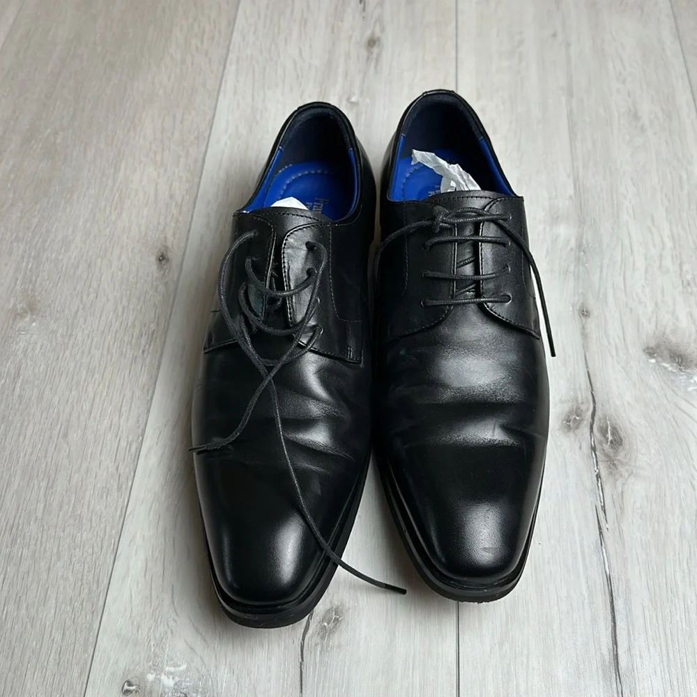 Frank Williams Full Grain Leather 10.5‎ M Black Used Great Condition or NWOT